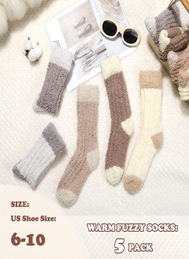 Premillow Fuzzy Socks for Women - Women's Fluffy Socks, Soft Cozy Sock for Women, Winter Thick Warm Sleeping Fluffy Sock for Womens - Image 2